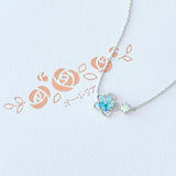 Silver Aurora Snowflower Necklace