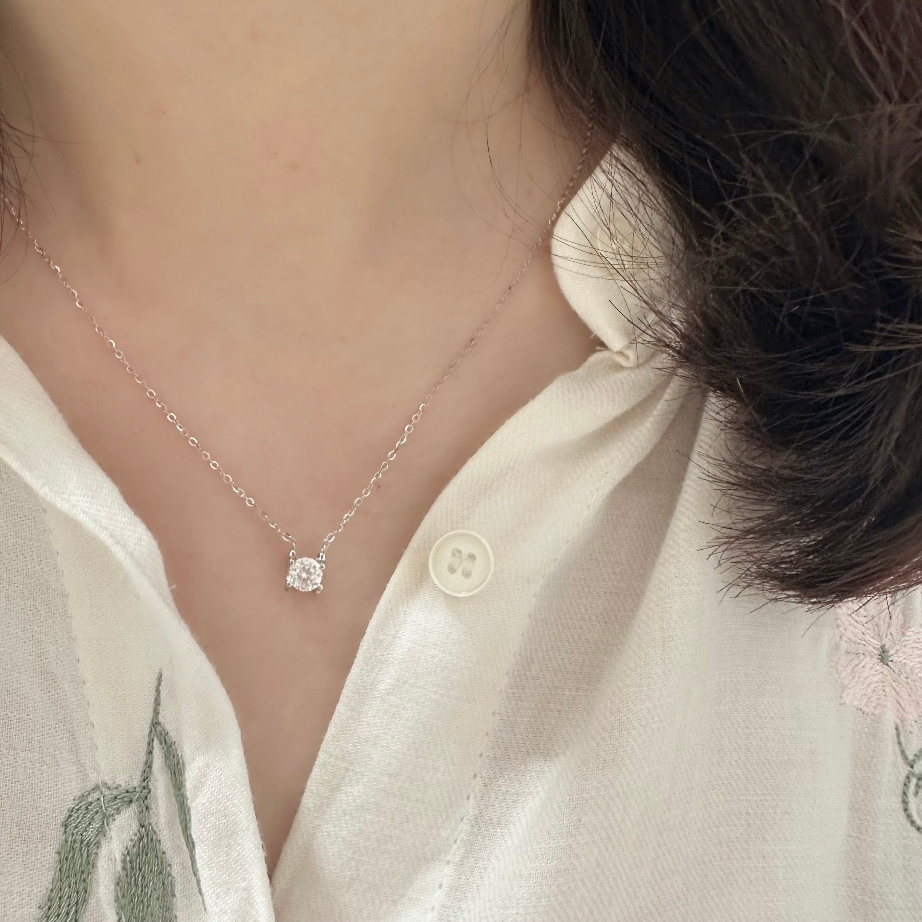 Gift idea Gift for her Made in Korea  Cubic Zirconia 925 Sterling Silver  No Piercing Jewelry Dainty Minimalist Dainty Daily wear korean earrings bracelet jewellery Malaysia necklace korean jewellery rings earrings malaysia korean style earrings malaysia jewellery jewelry  jewellery accessories s925 sterling silver rantai leher love necklace hypoallergenic earrings birthday gift gift set premium gift online gift shop bridesmaid gift aurelia atelier love diamond pendant 项链 925纯银 莫桑石