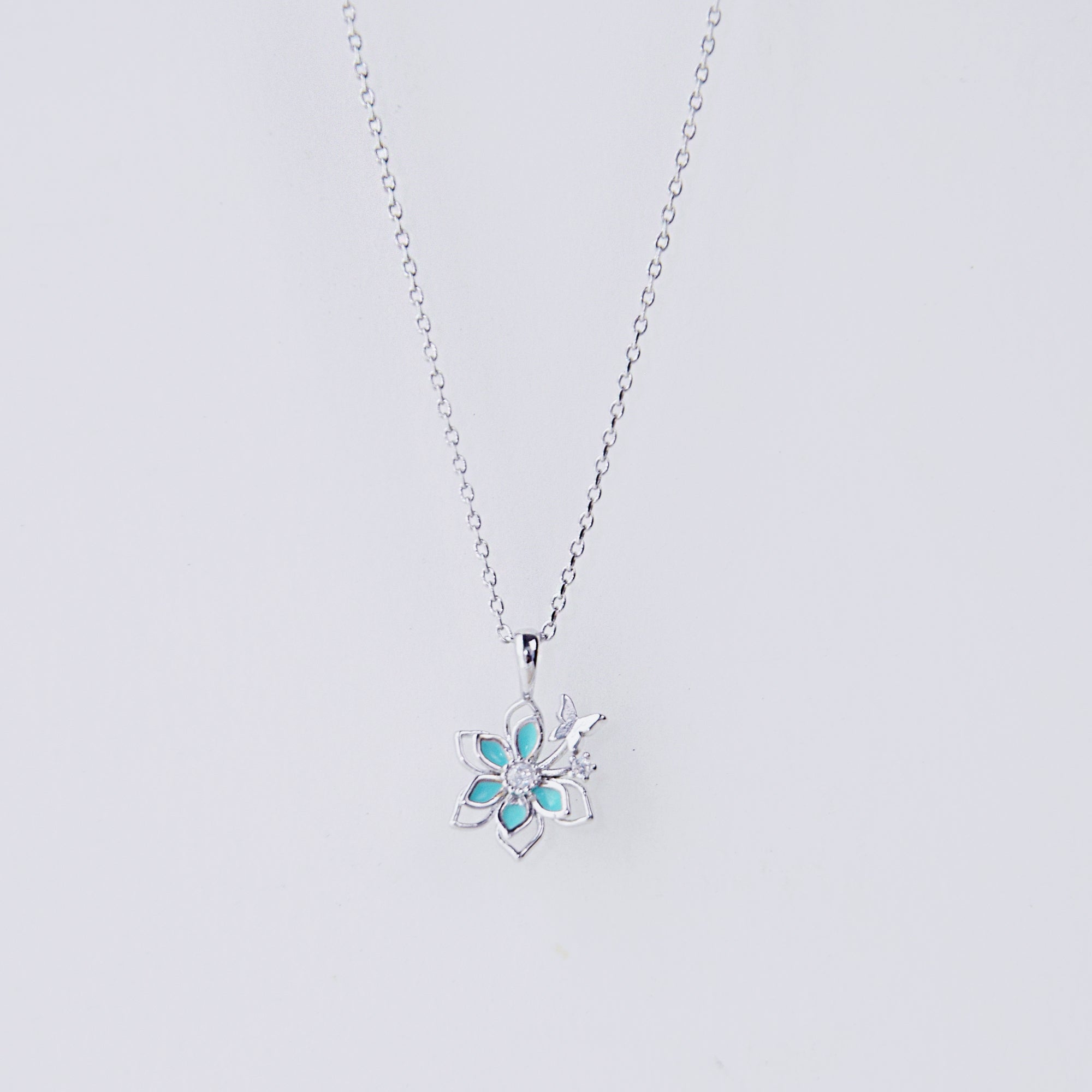 Silver Twilight Cosmos Necklace Made in Korea Dainty Jewellery