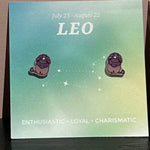 leo Gift idea Gift for her Made in Korea  Cubic Zirconia 925 Sterling Silver  No Piercing Jewelry Dainty Minimalist Dainty Daily wear korean earrings bracelet jewellery Malaysia necklace korean jewellery horoscope zodiac resin earrings handmade earrings paper shrink earrings uv resin earrings