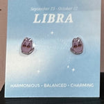 libra Gift idea Gift for her Made in Korea  Cubic Zirconia 925 Sterling Silver  No Piercing Jewelry Dainty Minimalist Dainty Daily wear korean earrings bracelet jewellery Malaysia necklace korean jewellery horoscope zodiac resin earrings handmade earrings paper shrink earrings uv resin earrings