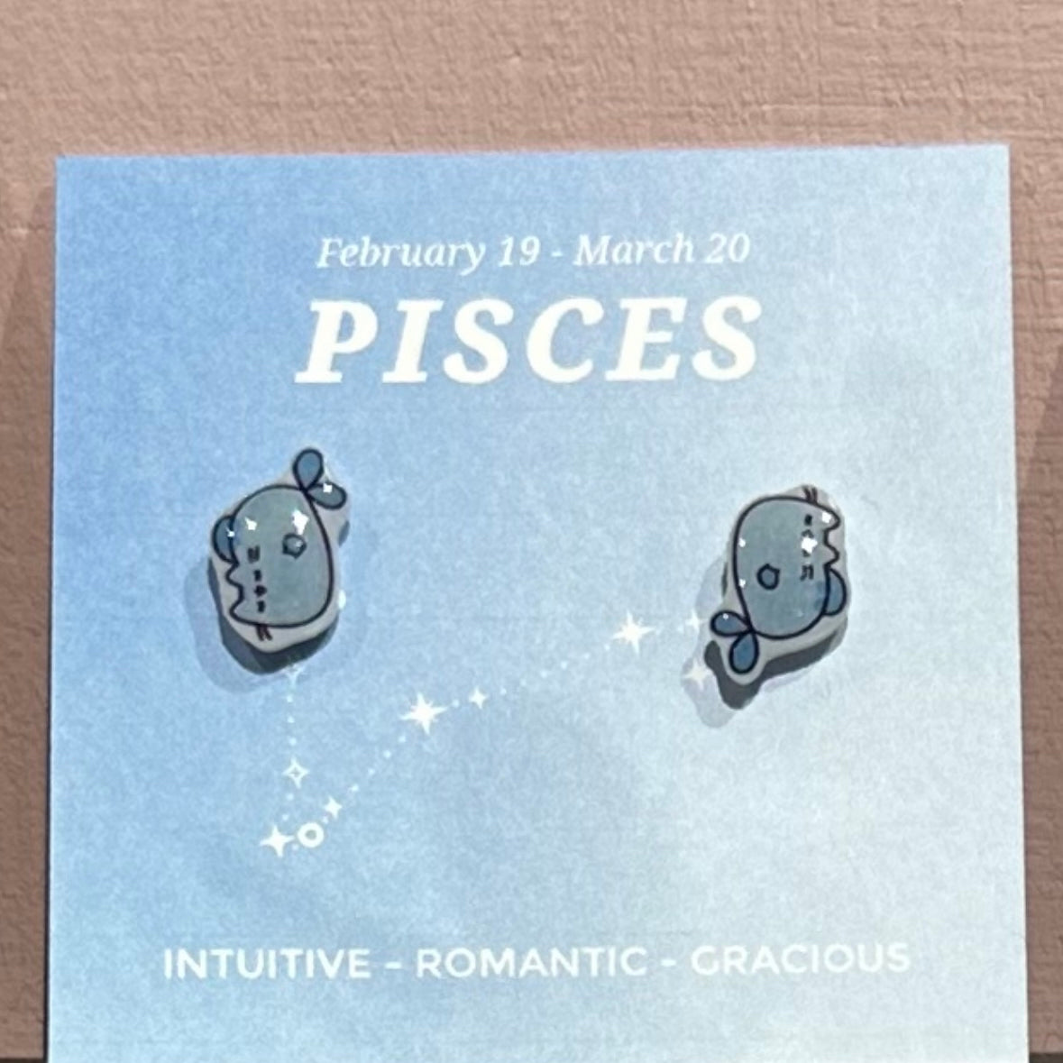 pisces Gift idea Gift for her Made in Korea  Cubic Zirconia 925 Sterling Silver  No Piercing Jewelry Dainty Minimalist Dainty Daily wear korean earrings bracelet jewellery Malaysia necklace korean jewellery horoscope zodiac resin earrings handmade earrings paper shrink earrings uv resin earrings