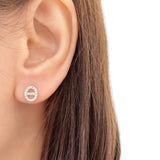 Silver Pearly Dancre Earrings