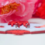 福 Made in Japan Earrings Japanese Style Anting Bride Bridal Dinner 925 Sterling Silver Accessory Fashion Fancy Stylish Costume Jewellery Online Malaysia Shopping Trendy Accessories Daily Wear Jewelry Dainty Minimalist Delicate Clip On Earrings No Piercing Special Perfect Gift From Heart For Your Loved One Chinese New Year Gong Xi Fa Cai 転写ビーズイヤリングピース手作りハンドメードアクセサリー Sakura uv Resin Handmade In Malaysia uvレジン さくら 桜 ひまわり ヒマワリ 向日葵 Oriental Fan Fu Blessing Lion Dance Mandarin idea gift set jewellery