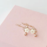 Rose Gold Rue Earrings
