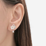 Silver Rue Earrings