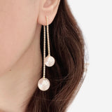 White Forbidden Pearl Earrings