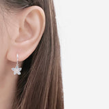 Blush Sakura Huggie Hoop Earrings