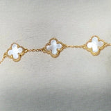 Gold Vanya Clover Bracelet