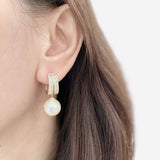 White Mysterious Pearl Earrings