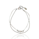Silver Luvé Tennis Bracelet