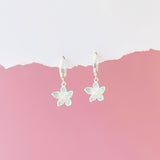 Blush Sakura Huggie Hoop Earrings