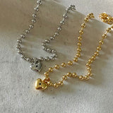 Silver Luna Love Necklace
