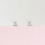 4-Prong Solitaire Diamond Earrings