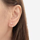 Rose Gold Sweetest Ribbon Earrings