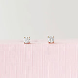 4-Prong Solitaire Diamond Earrings