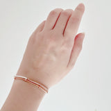 Rose Gold Heartfelt Ethereal Tennis Bracelet