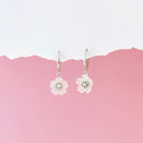 Sakura Huggie Hoop Earrings