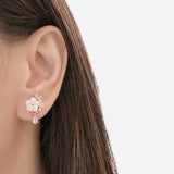 Rose Gold Rue Earrings