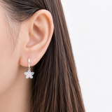 Blush Sakura Huggie Hoop Earrings
