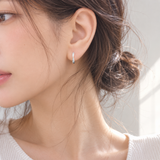Clémence Huggie Hoop Earrings