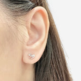 Silver Starlight Ribbon Earrings