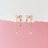 Rose Gold Lovelier Ribbon Earrings