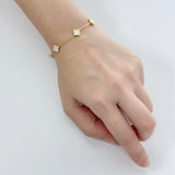 Gold Vanya Clover Bracelet