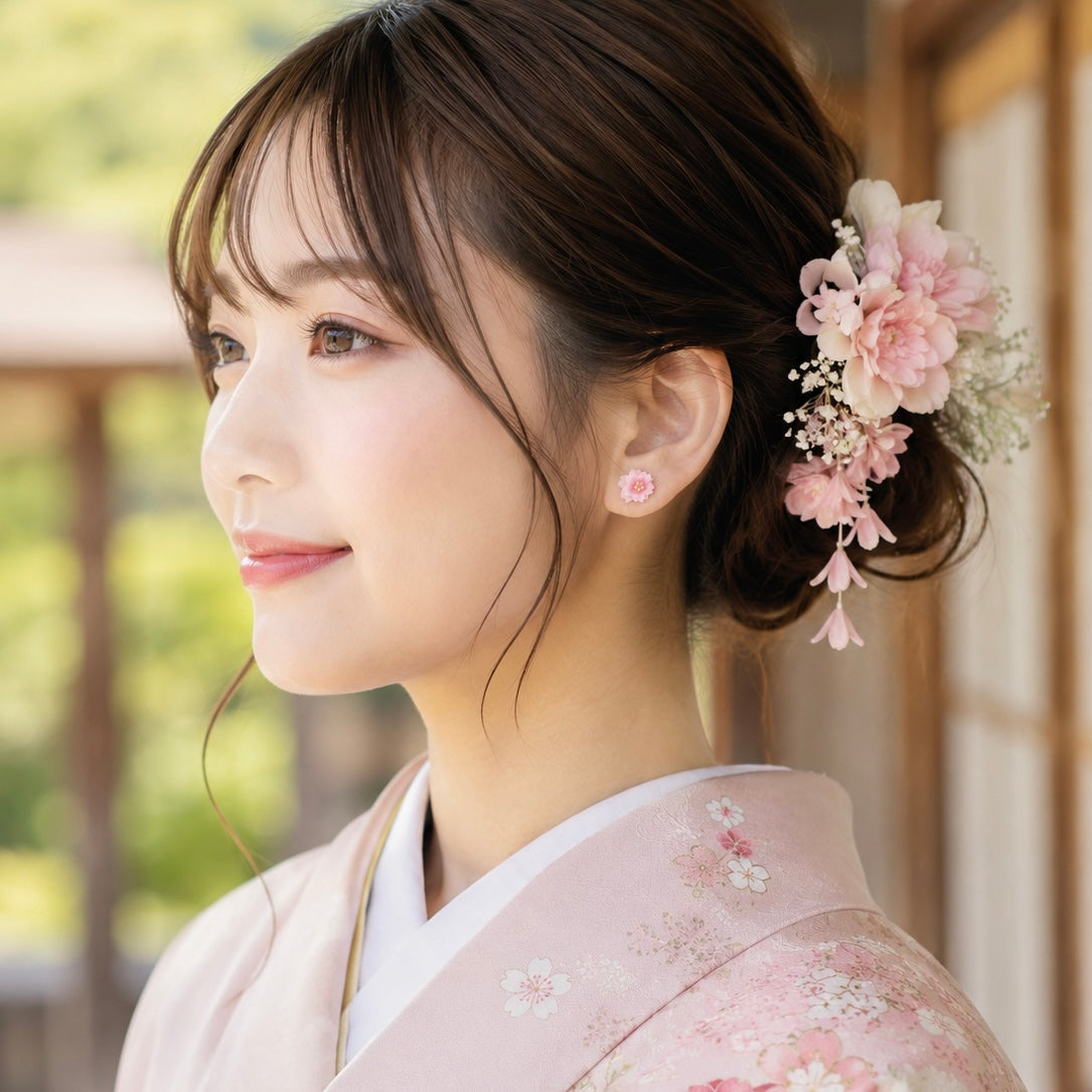 Kikuzakura Earrings キクザクラ