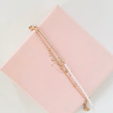 Rose Gold Heartfelt Ethereal Tennis Bracelet