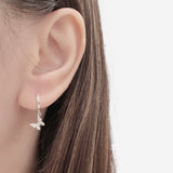 Aurora Butterfly Hoop Earrings