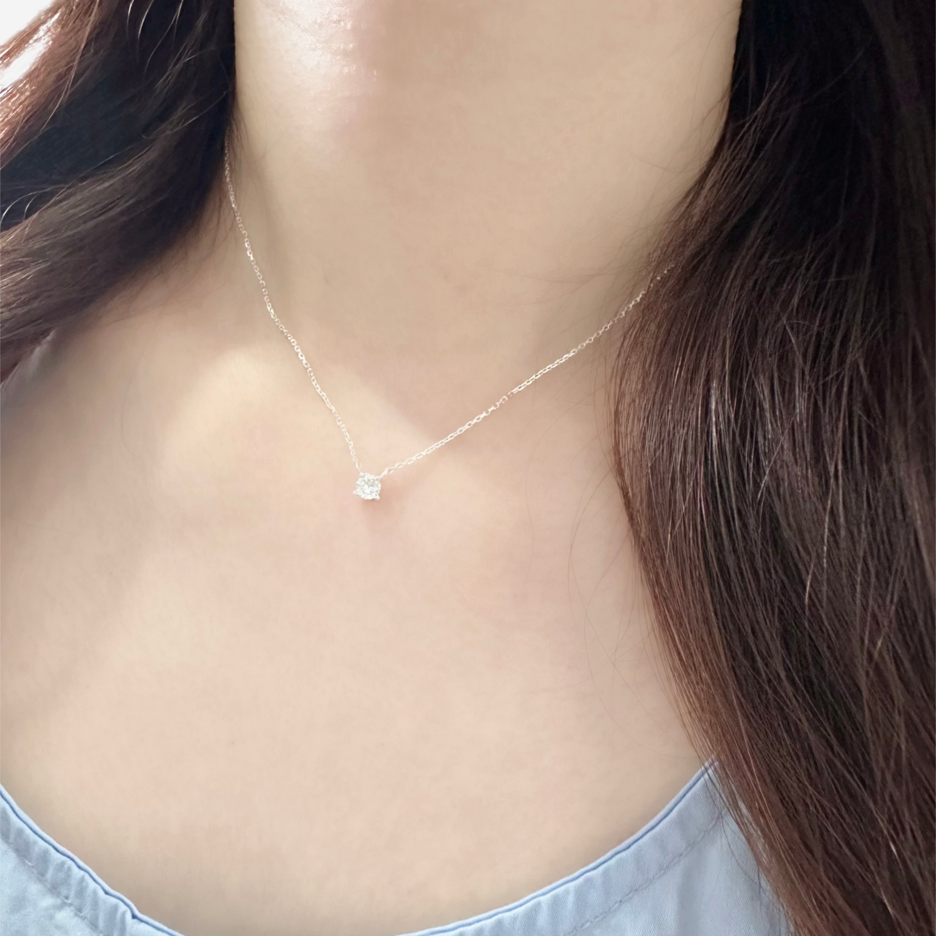 Silver My Tiny Diamond Necklace - Main Image