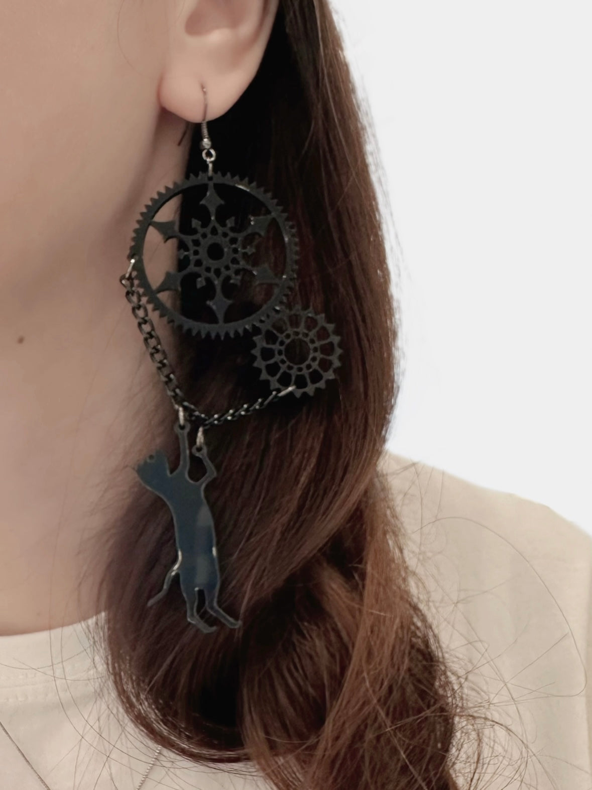 Pepper the Witch Cat Earrings Made in Malaysia Dainty Jewellery