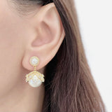 White Imperial Pearl Earrings