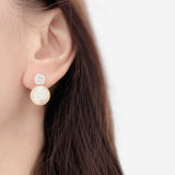 White Mystique Pearl Earrings