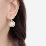 White Phoenix Pearl Earrings