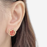 Red Fortune & Luck Earrings 福