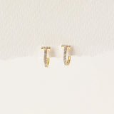 Gold Tilly Huggie Hoop Earrings