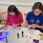 Hands-on creativity at our cozy Korean Jewelry Cafe! Dive into a fun shrink paper jewelry workshop, surrounded by warm ambiance, delicate jewelry tools, and creative energy. Perfect for crafting enthusiasts looking to make something unique! coffee cafe earrings jewelry making weekend workshop keychain brooch mother girl kid kids