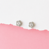 Silver Love in Bloom Earrings