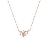 Rose Gold Dandelion Necklace