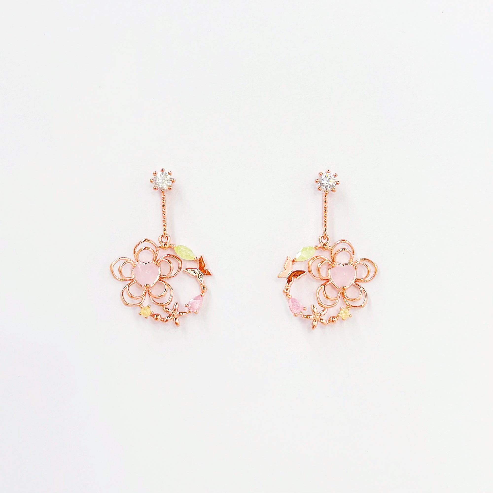 Ellye Daily Wear Rose Gold Earrings