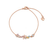 Rose Gold Eustoma Bracelet