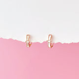 Merry Ribbon Huggie Hoop Earrings