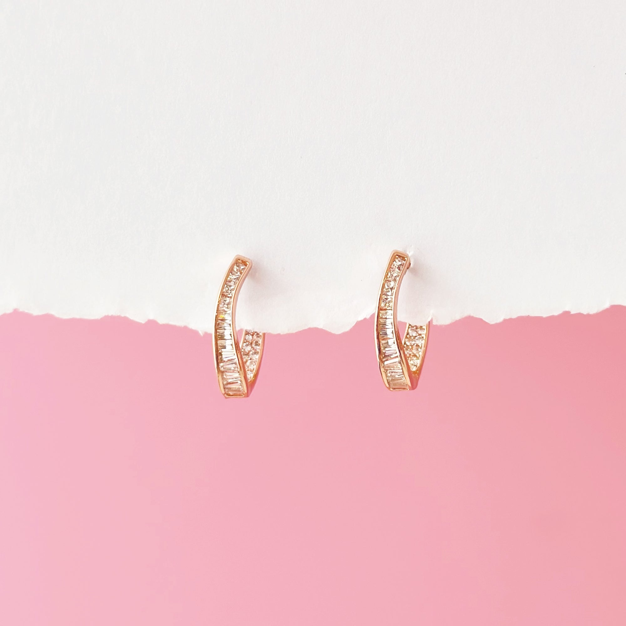 Winter Joy Huggie Hoop Earrings