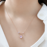 Rose Gold Camellia Necklace