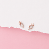 Rose Gold Carrot Earrings