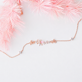 Rose Gold Dandelion Bracelet
