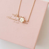 Rose Gold Sakura Blossom Necklace