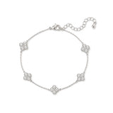 Silver Vanya Celestial Clover Bracelet